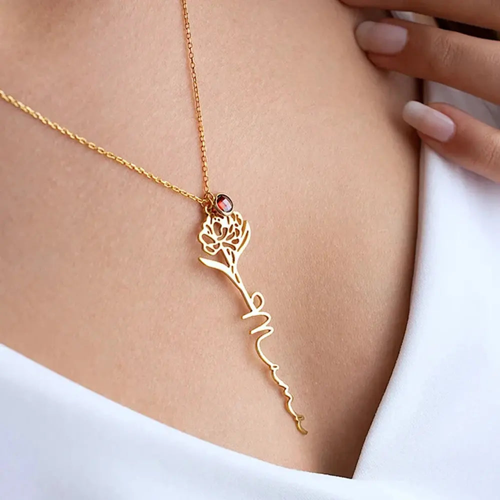 Collier Personnalisé Prénom / Mot – Acier Inoxydable, Gravure Nom, Cadeau Femme & Couple Mon cadeau unique