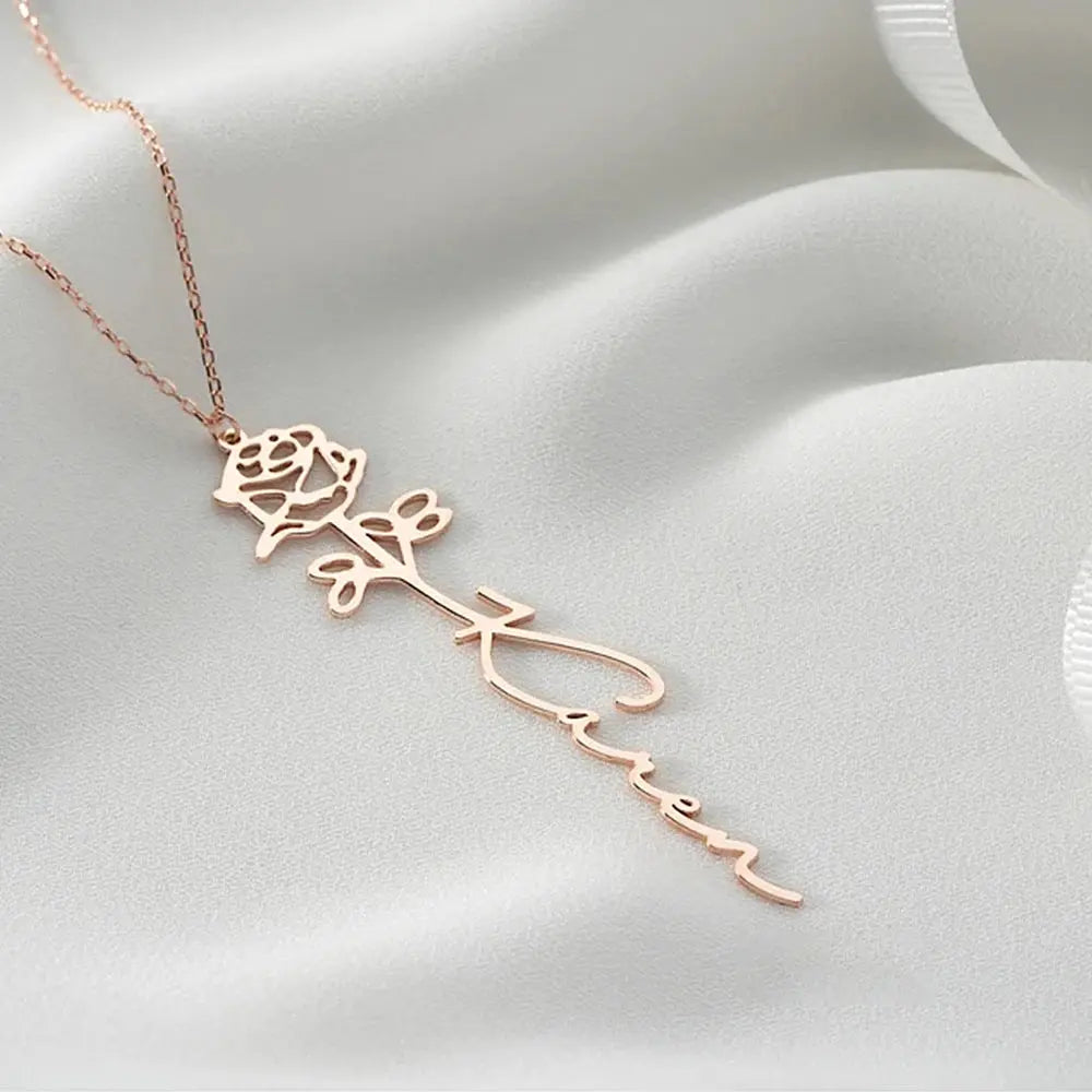 Collier Personnalisé Prénom / Mot – Acier Inoxydable, Gravure Nom, Cadeau Femme & Couple Mon cadeau unique